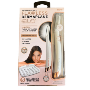 Hair Remover and Face Exfoliator Finishing Touch Flawless Dermaplane Glo